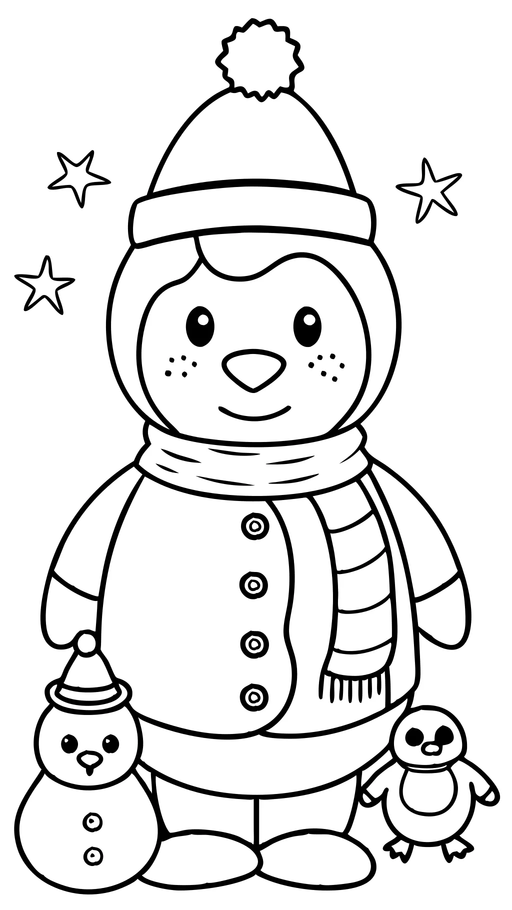 winter preschool coloring pages